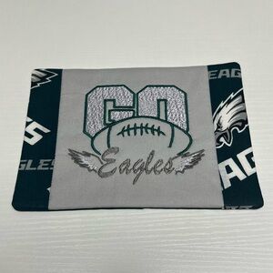 Hand Crafted Mug Rug Coaster Embroidered Cotton Padded Absorbs Super Bowl Winner